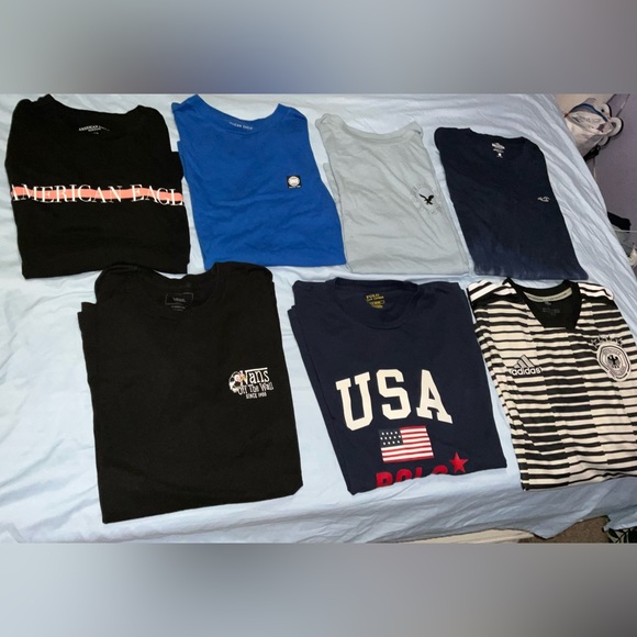 different mix Other - (SOLD) 7 LARGE SHIRTS BUNDLE FOR 25.00 AND TWO FOR FREE TOTAL OF 9 LARGE SHIRTS